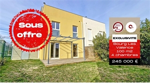 maison à la vente -   26500  BOURG LES VALENCE, surface 100 m2 vente maison - UBI440580638